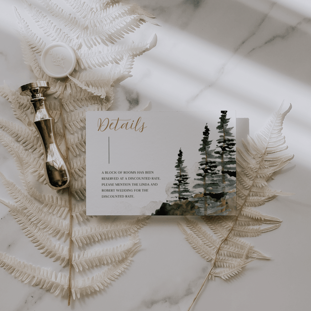 Boho Mountain Wedding Invitation Mega Bundle – Editable Canva Template Set - Image 5