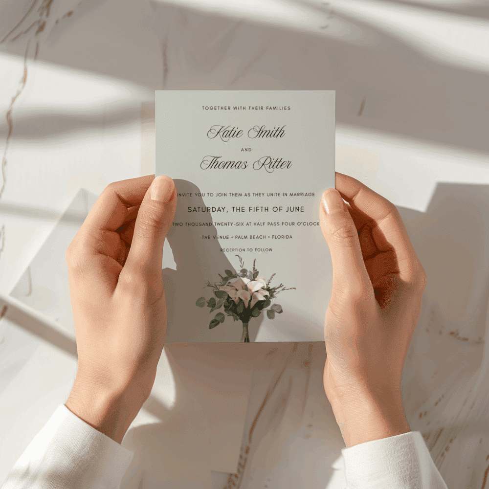 Elegant Calla Lily Wedding Invitation Mega Bundle – Editable Canva Template - Image 4