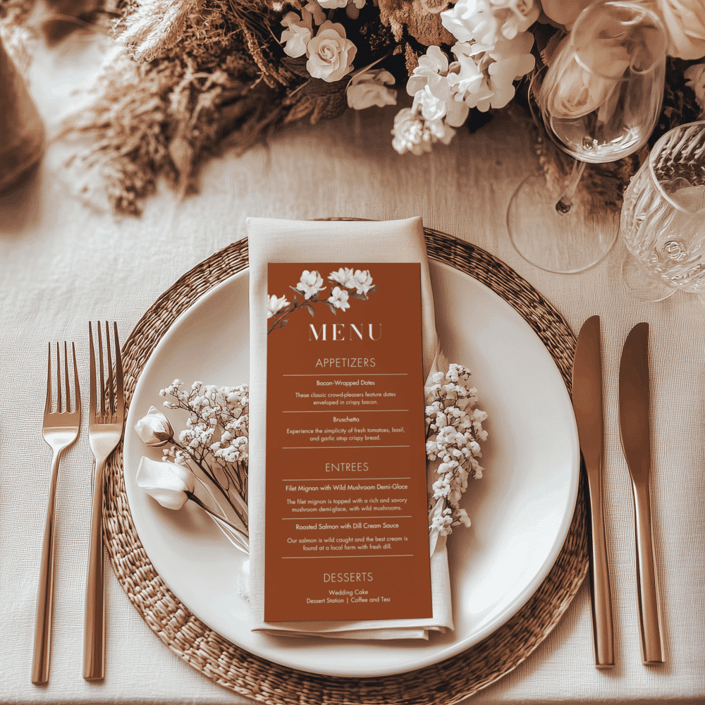 Southern Magnolia Wedding Invitation Set – Editable Canva Templates | Full Wedding Bundle - Image 8