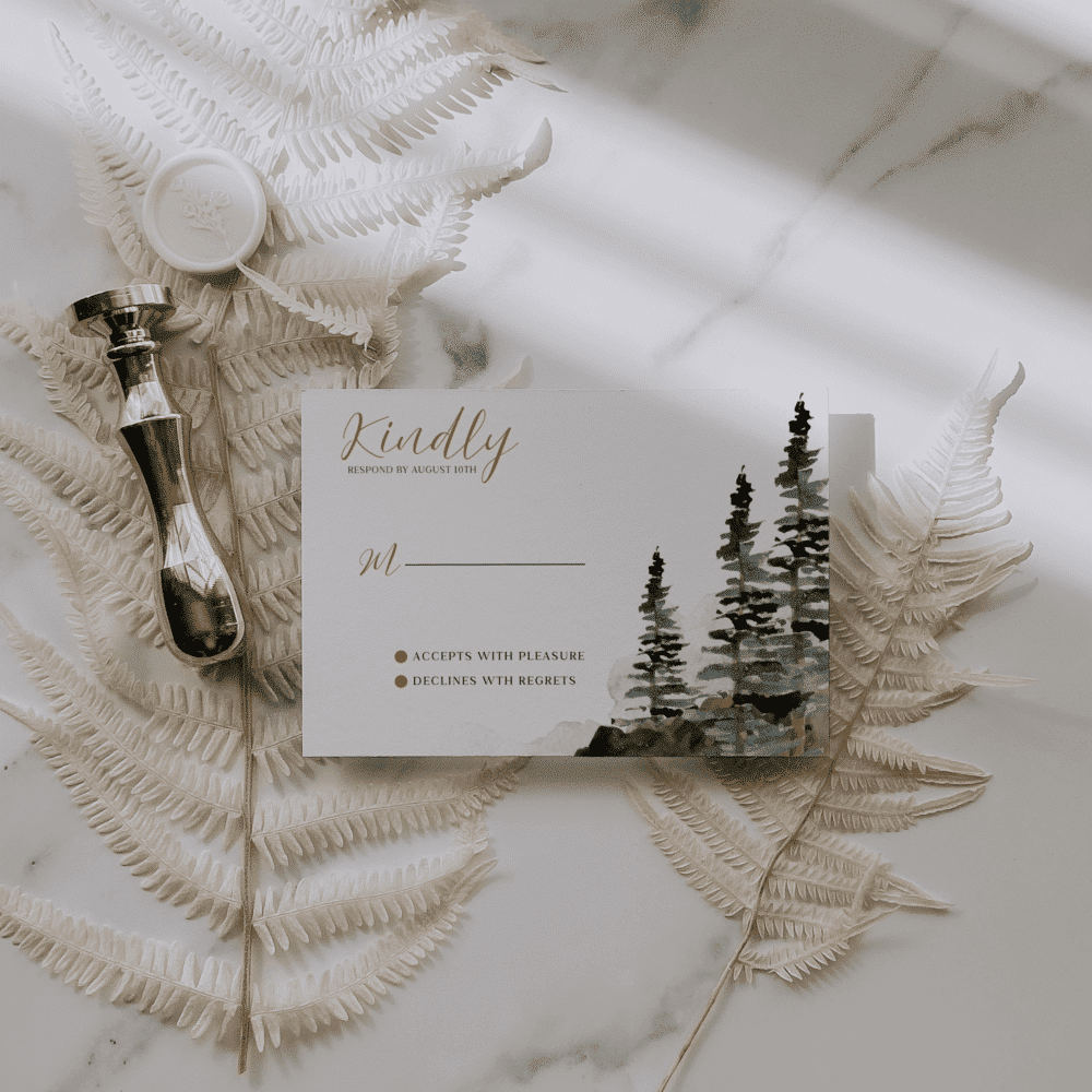 Boho Mountain Wedding Invitation Mega Bundle – Editable Canva Template Set - Image 4