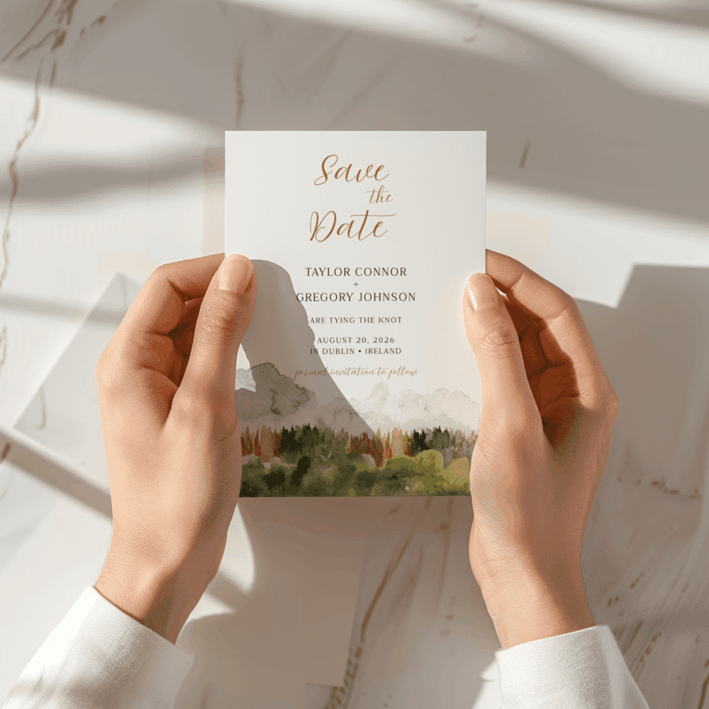 Boho Mountain Wedding Invitation Mega Bundle – Editable Canva Template Set - Image 2