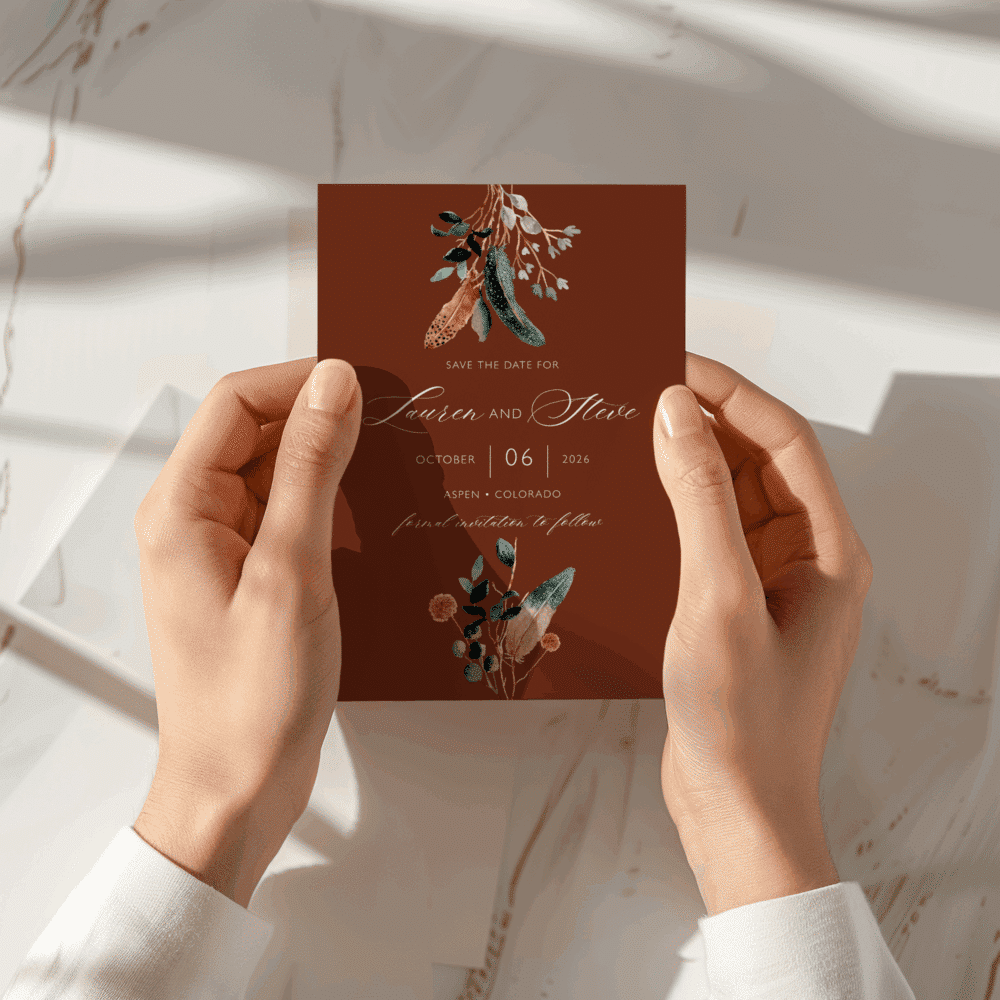 Rustic Fall Terracotta Wildflower Wedding Invitation Mega Bundle  – Editable Canva Template - Image 2