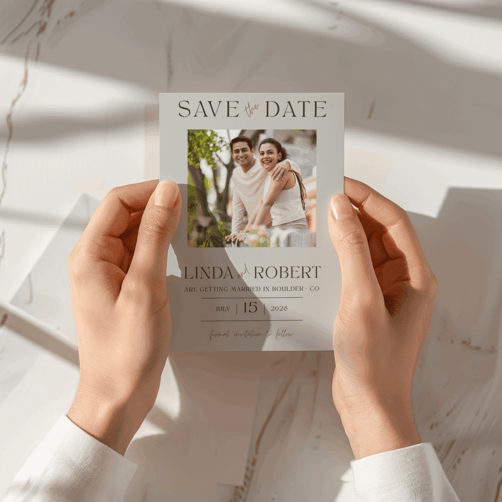 Sage Green Wedding Invitation Bundle with Photo – Elegant Editable Canva Template Set - Image 2