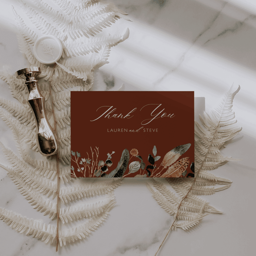 Rustic Fall Terracotta Wildflower Wedding Invitation Mega Bundle  – Editable Canva Template - Image 7