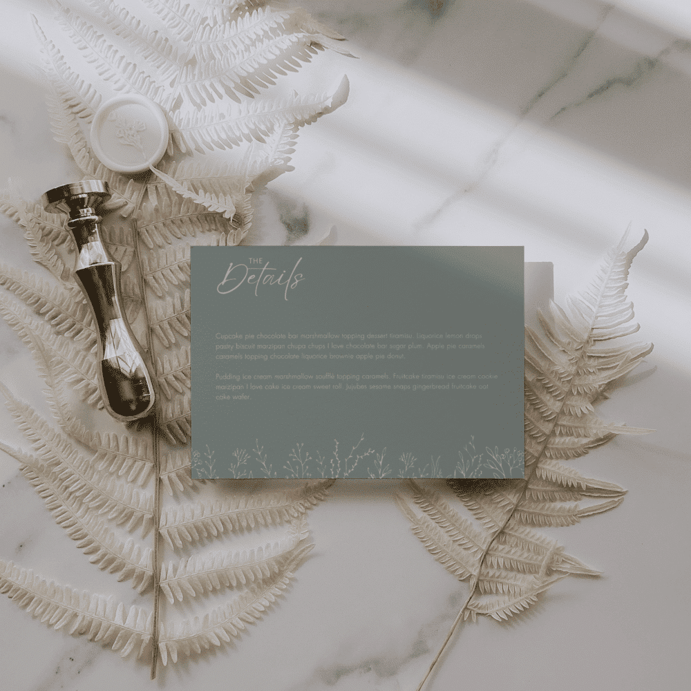 Sage Green Botanical Wedding Invitation Bundle | Editable Canva Templates - Image 4