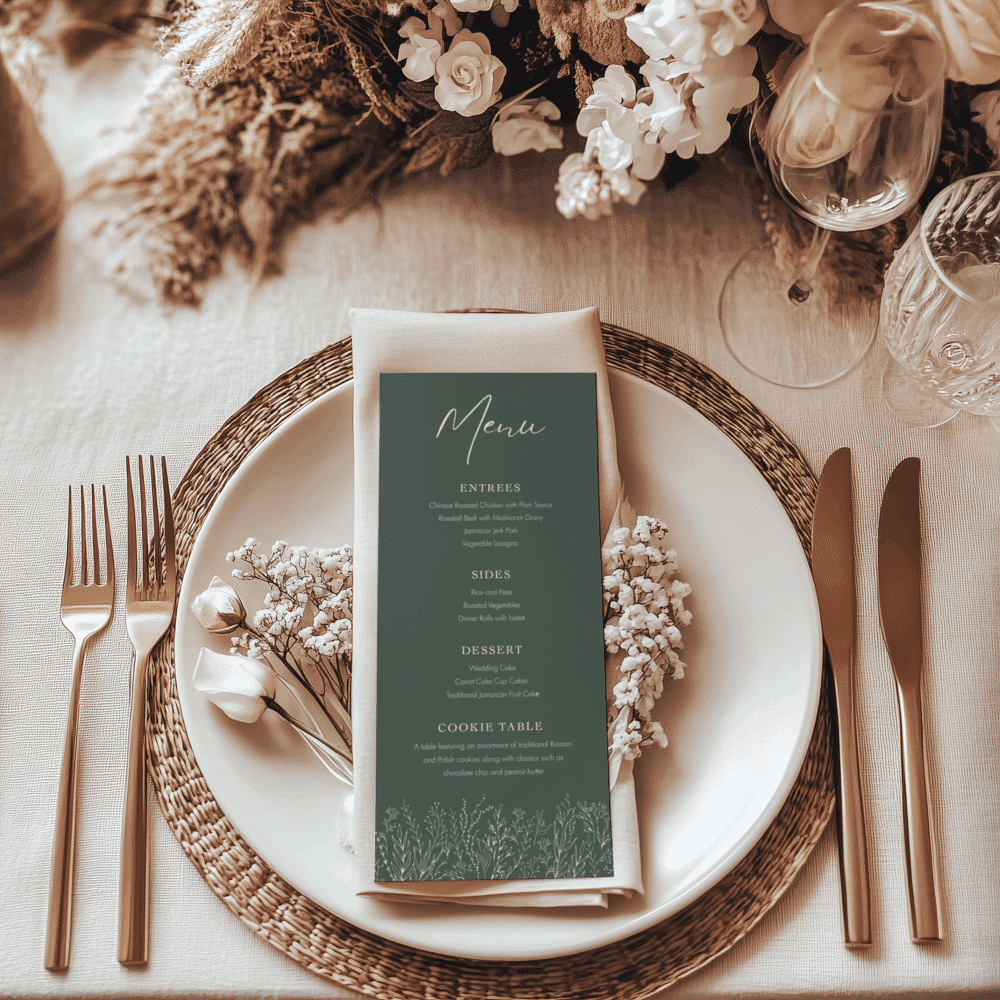 Sage Green Botanical Wedding Invitation Bundle | Editable Canva Templates - Image 6