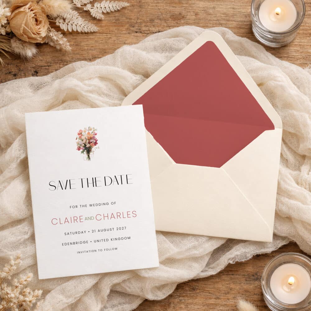 English Garden Save the Date Template