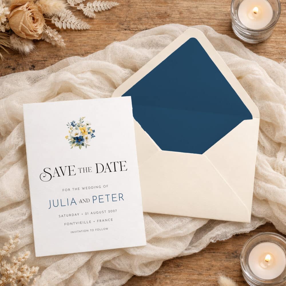 Provence Wedding Save the Date Template