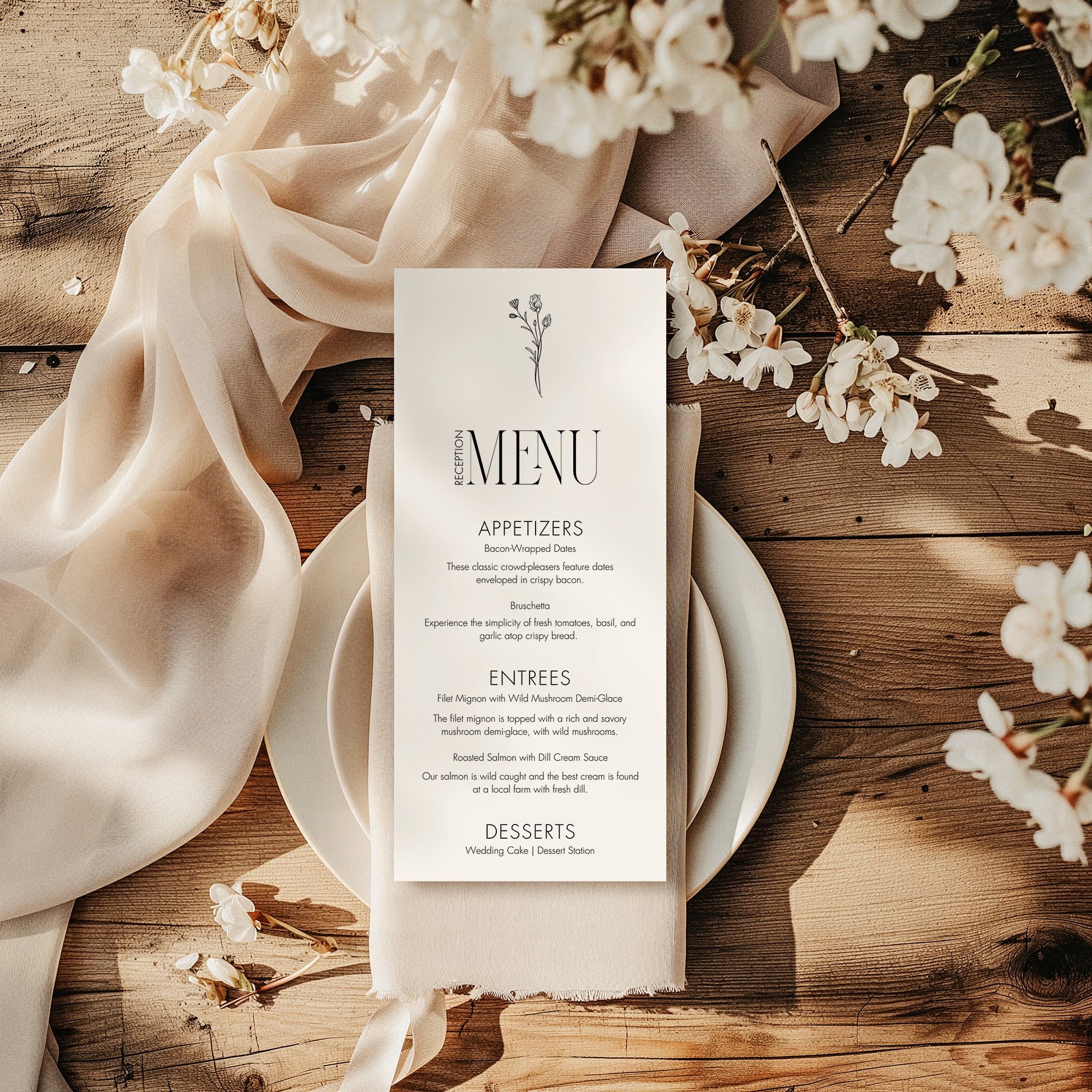 Black and White Wedding Invitation Templates - Image 10