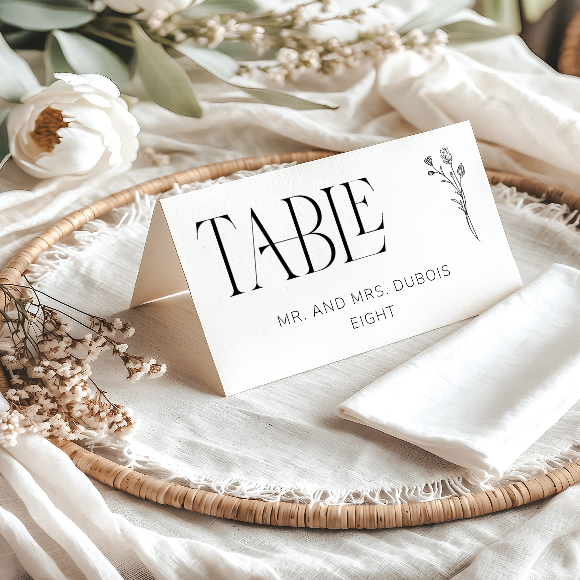 Black and White Wedding Invitation Templates - Image 9