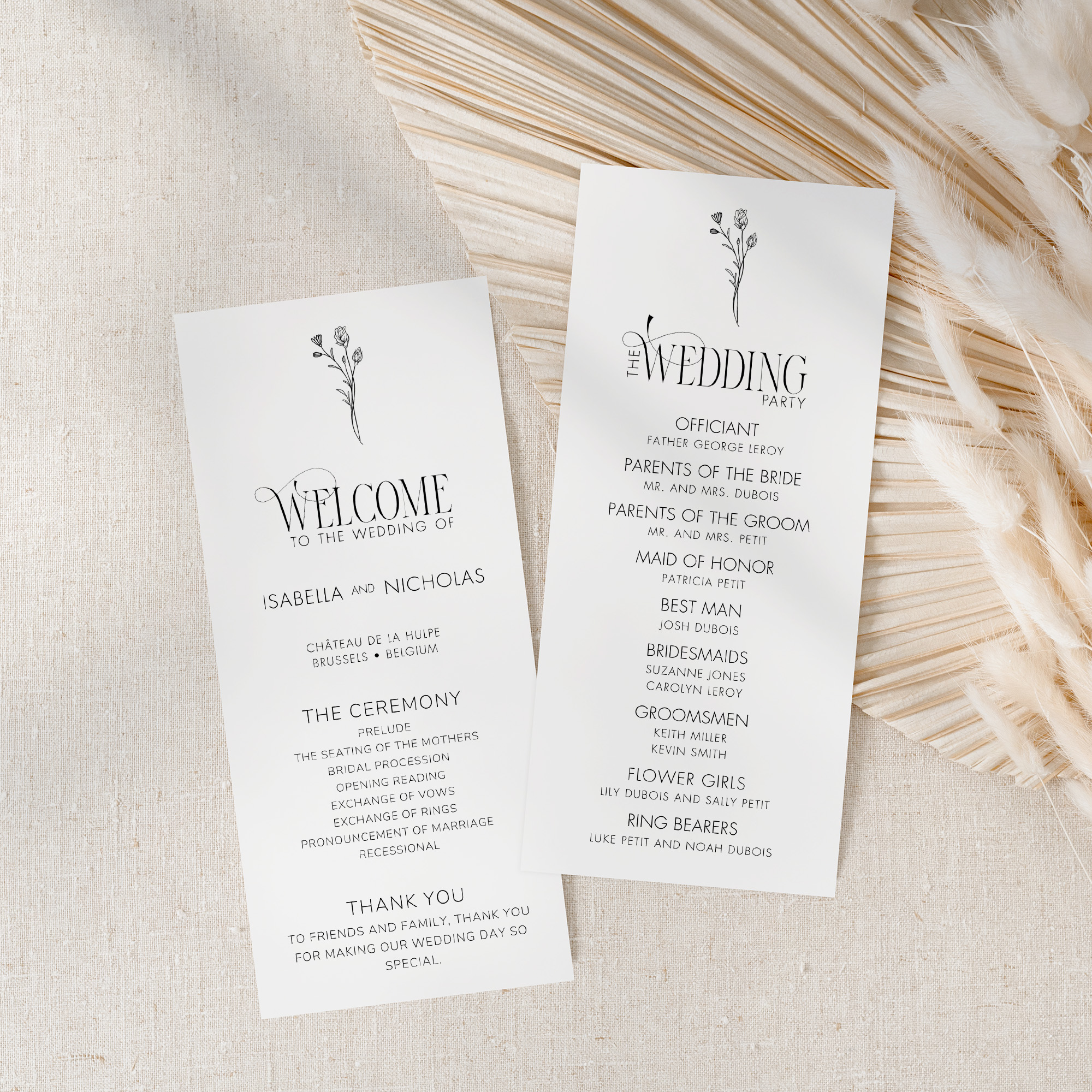 Black and White Wedding Invitation Templates - Image 7