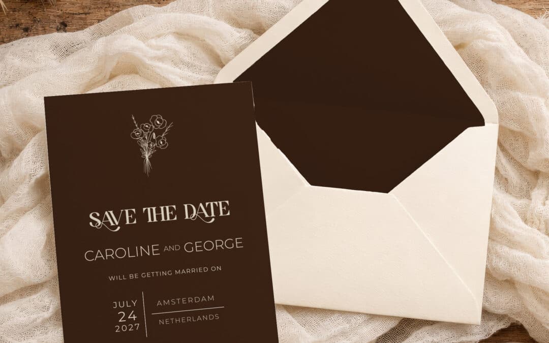 Why Espresso Wedding Template Invitations Are Having a Major Moment