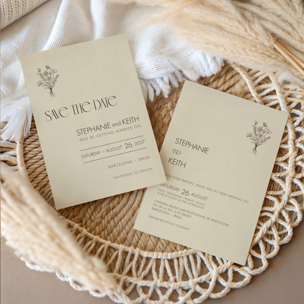 Parchment Wedding Invitation Templates