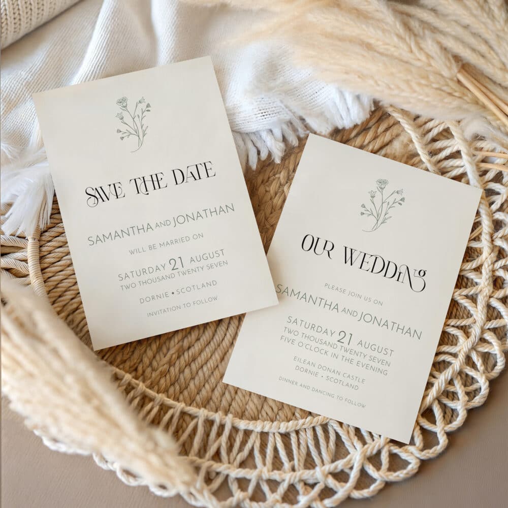 Willow Wedding Invitation Templates