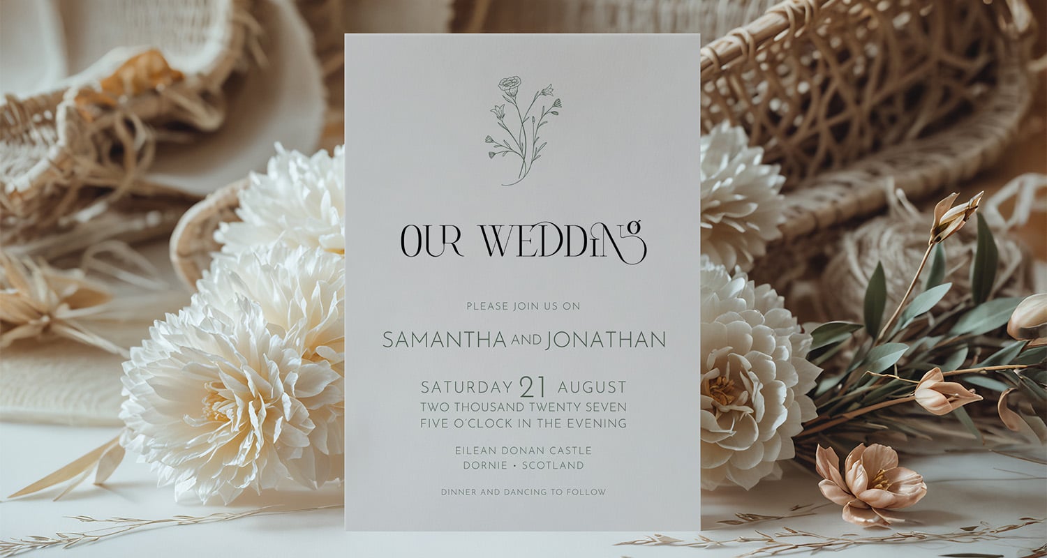 Espresso Collection Wedding Stationery Templates