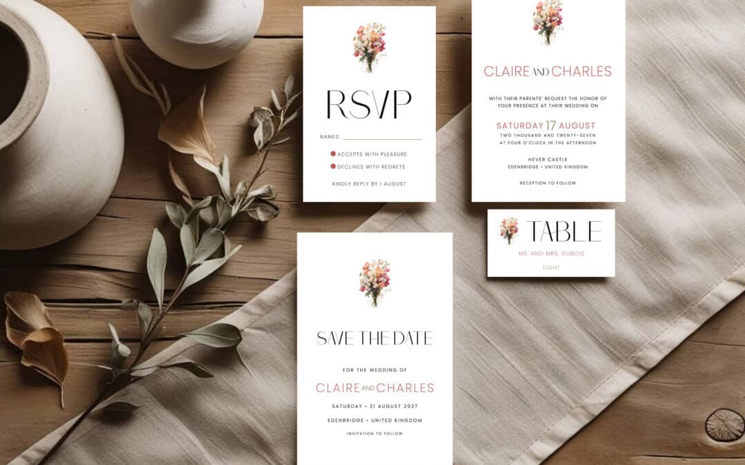 English Garden Wedding Invitations: Timeless Romance Inspired by Nature