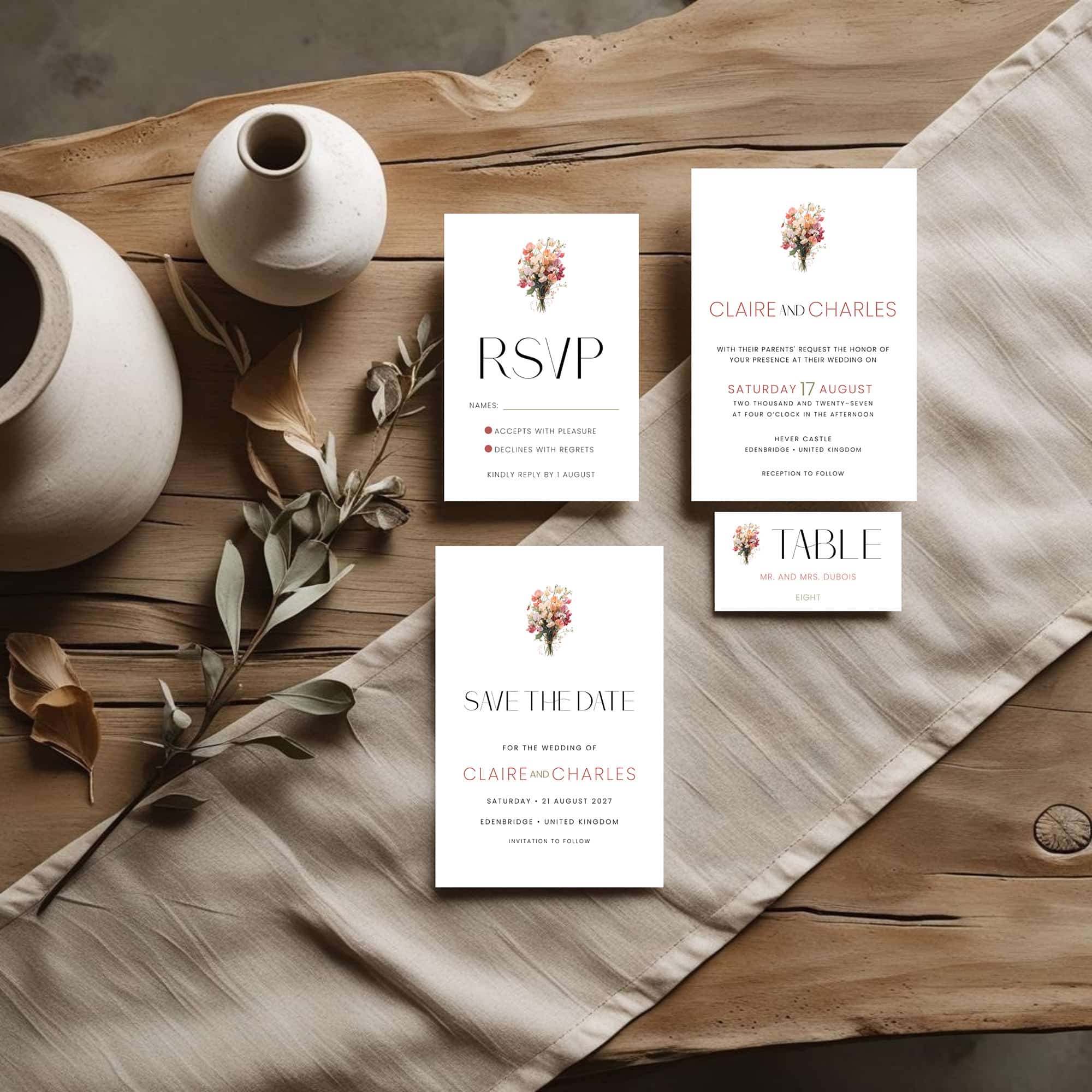 English Garden Wedding Invitations: Timeless Romance Inspired by Nature