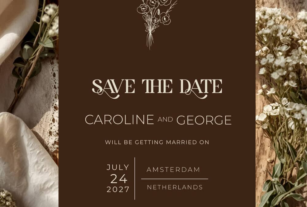 Brown Wedding Invitations: A Warm Alternative to Black Wedding Stationery