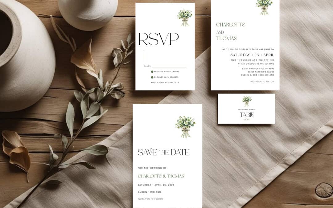 Inspired by the Beauty of Ireland: Wedding Stationery for Couples Who Love Irish Heritage and Romance