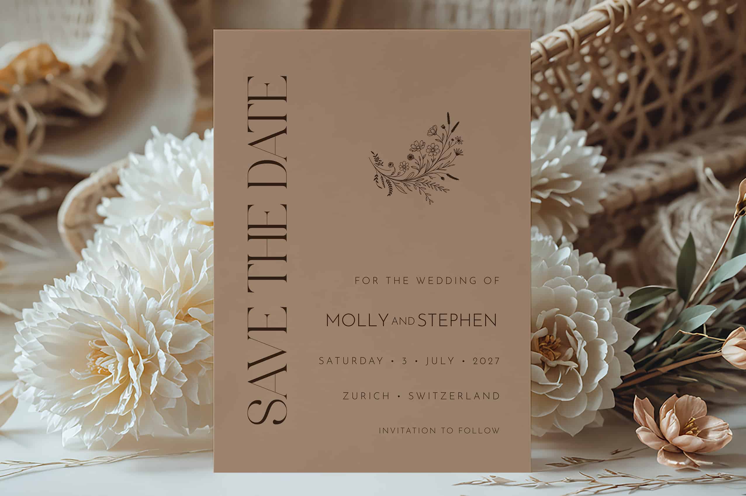 Espresso Collection Wedding Stationery Templates