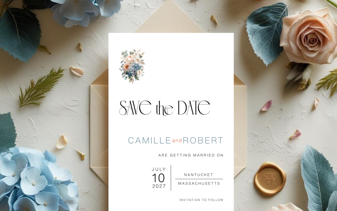 Coastal: Wedding Stationery for Your Nantucket or Martha’s Vineyard Wedding