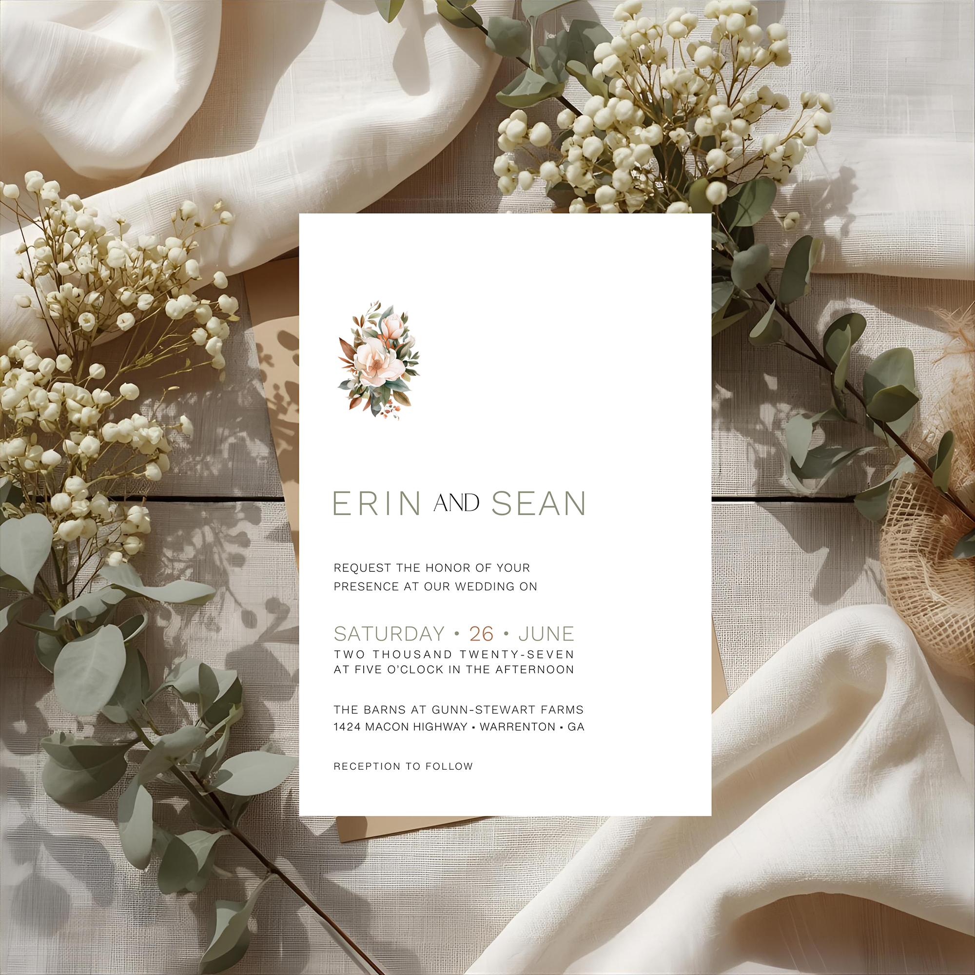 Southern Wedding Invitation