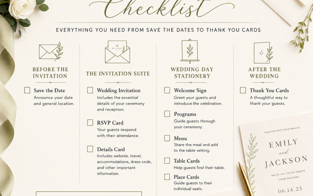 The Complete Wedding Stationery Checklist: Every Piece You Need