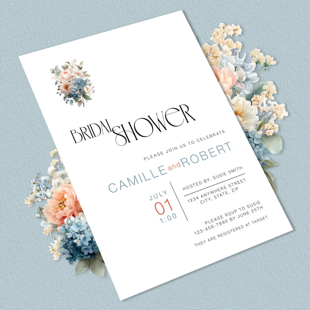 Image of Coastal Bridal Shower Template