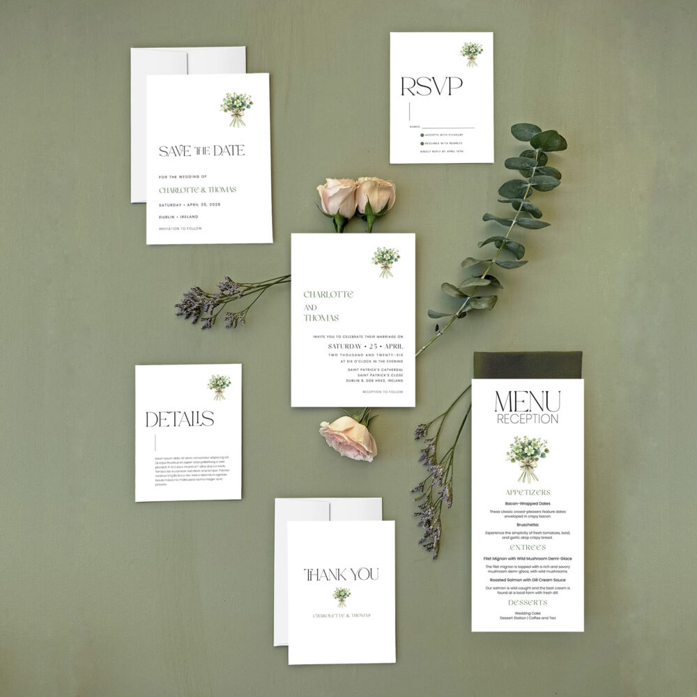 Irish Wedding Invitation Templates