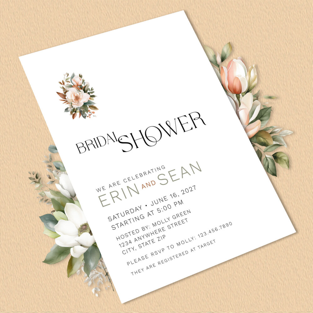 Image of Southern Bridal Shower Template