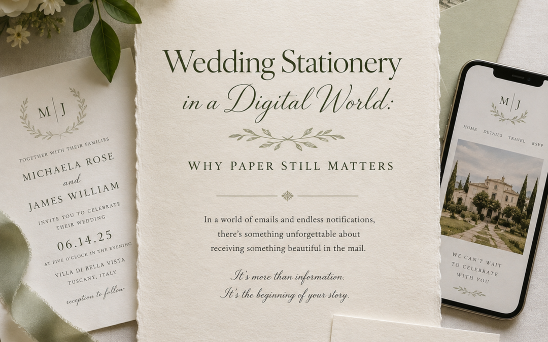 Wedding Stationery in a Digital World: Why Paper Still Matters