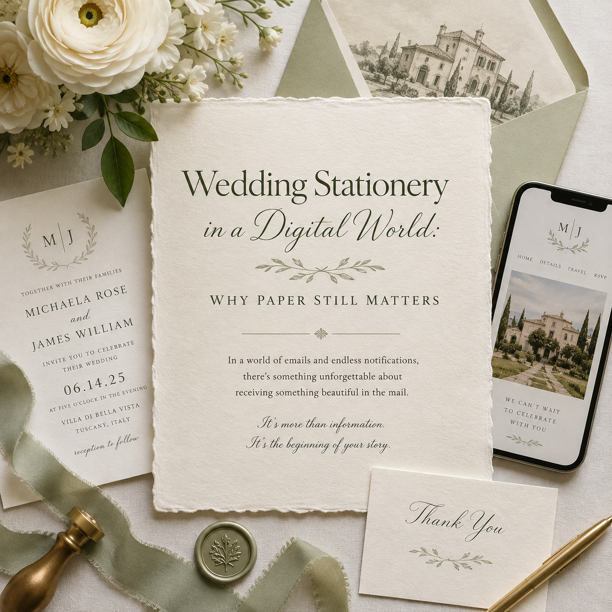 Wedding Stationery in a Digital World: Why Paper Still Matters