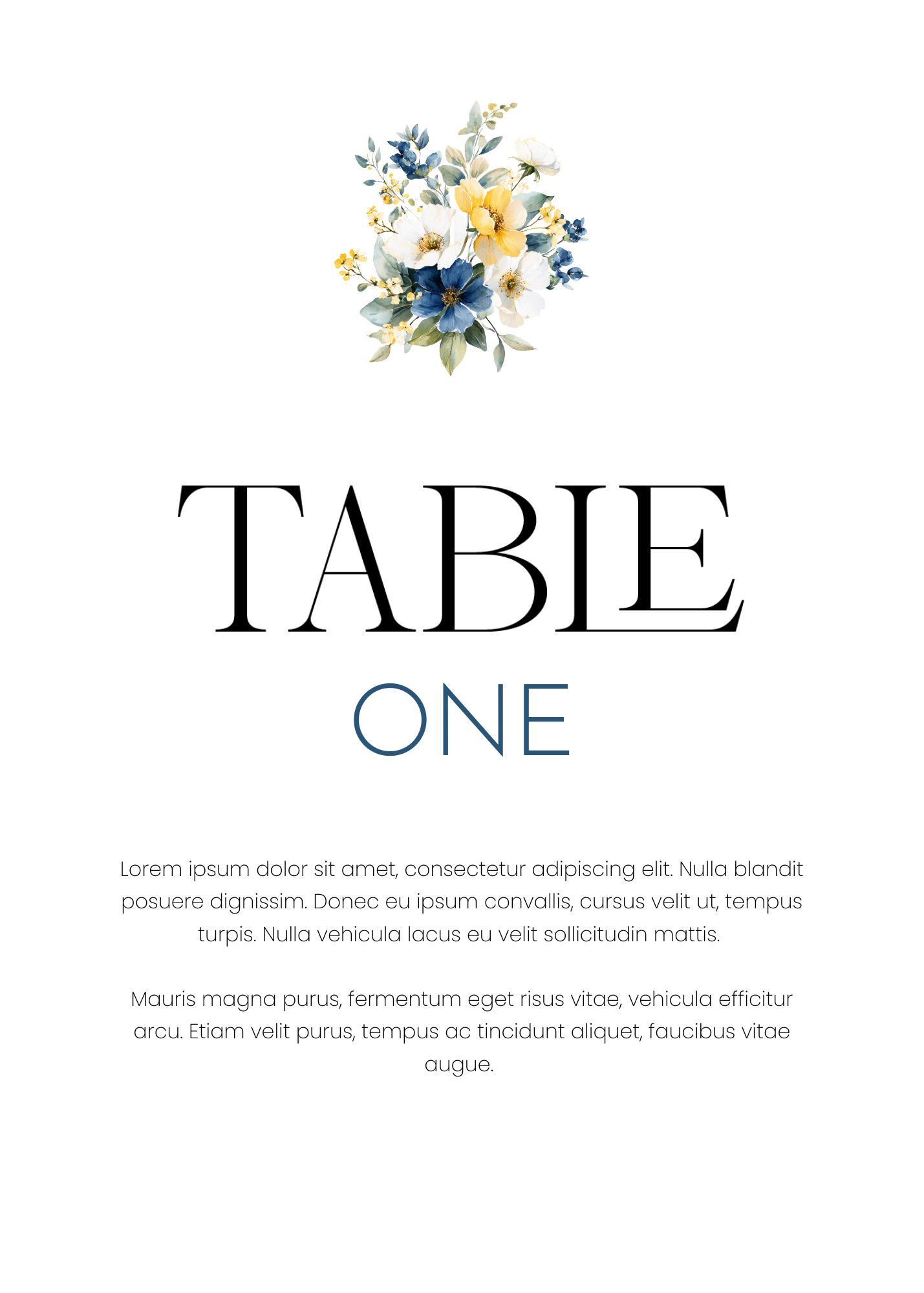 Provence Collection Table Card