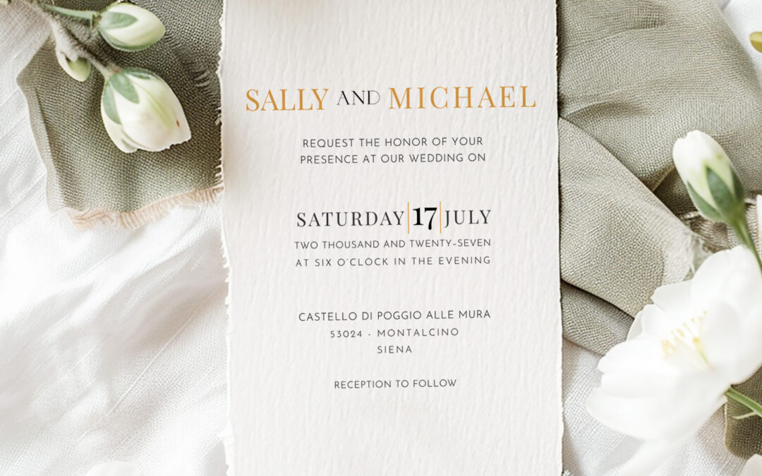 Why Do Wedding Invitations Use More Than One Font?