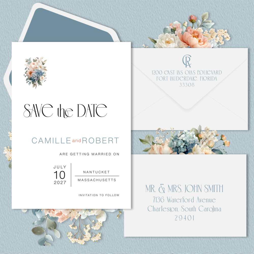 Coastal Wedding Save the Date