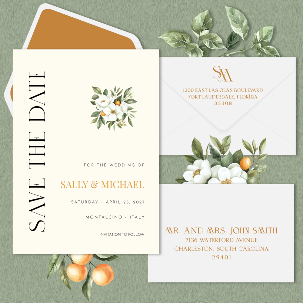 Tuscan Save the Date